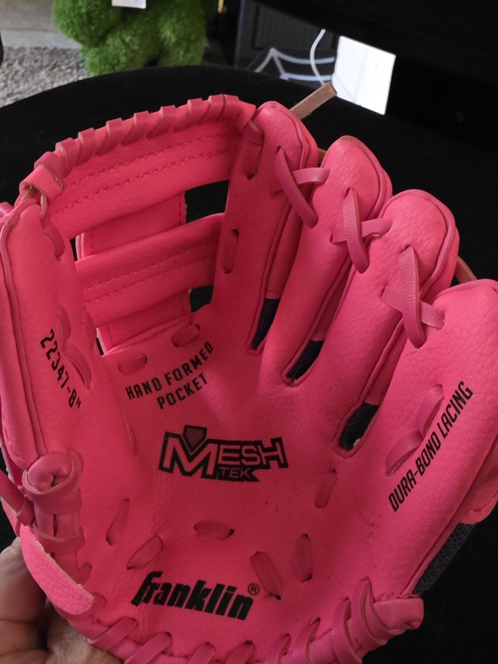 Franklin Pink Mesh-Tek Youth Baseball Glove